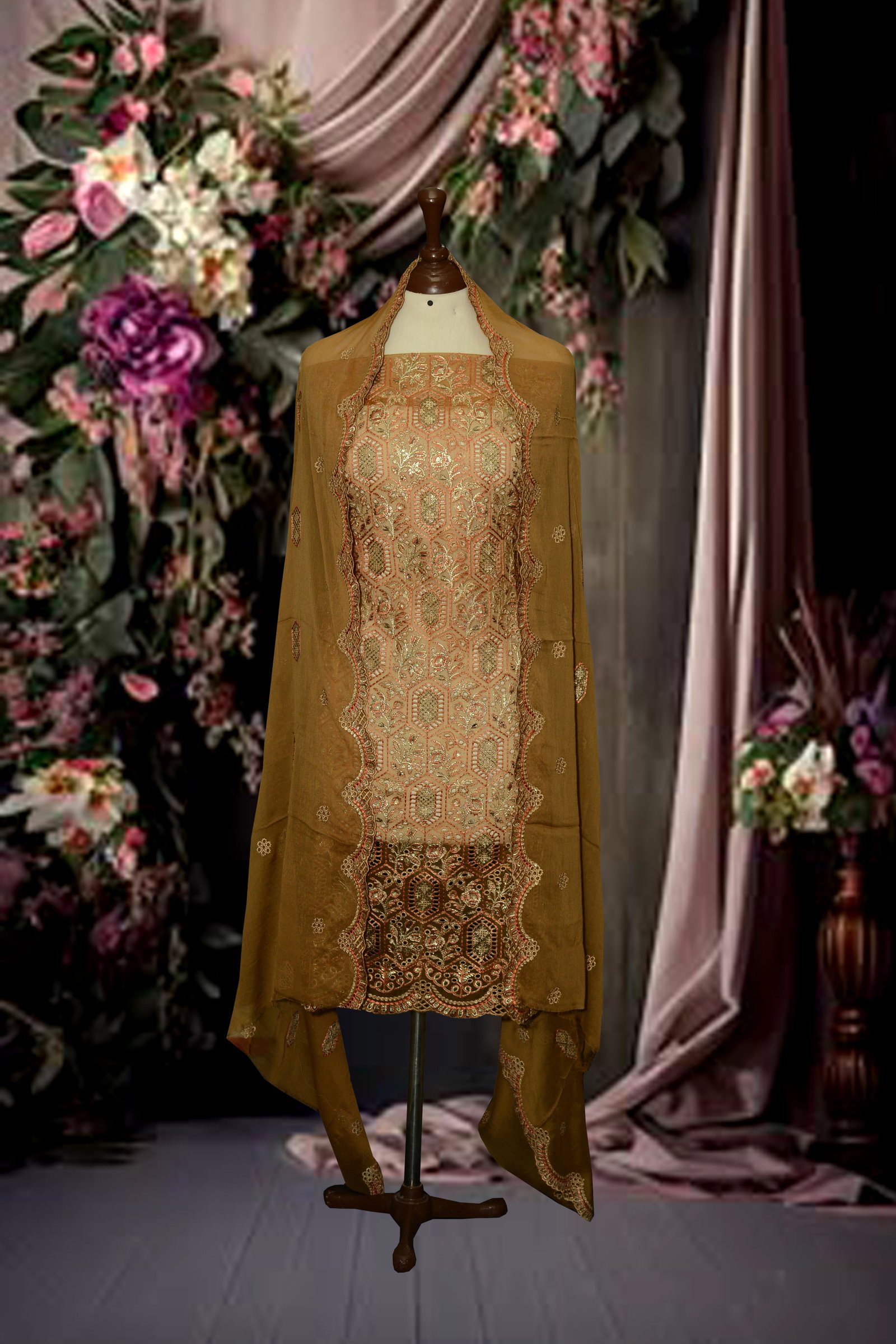 Organza chikankari collection
