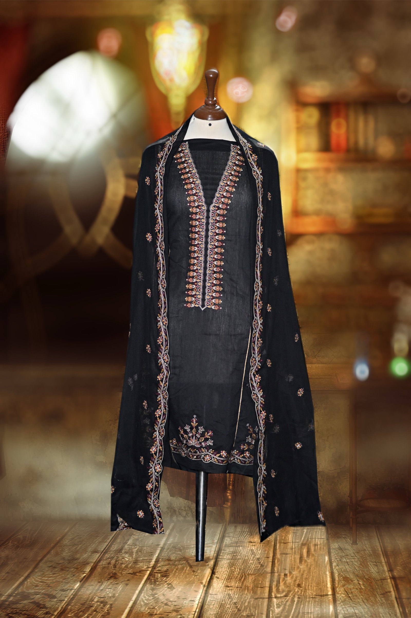 Embroidered cotton net collection-25